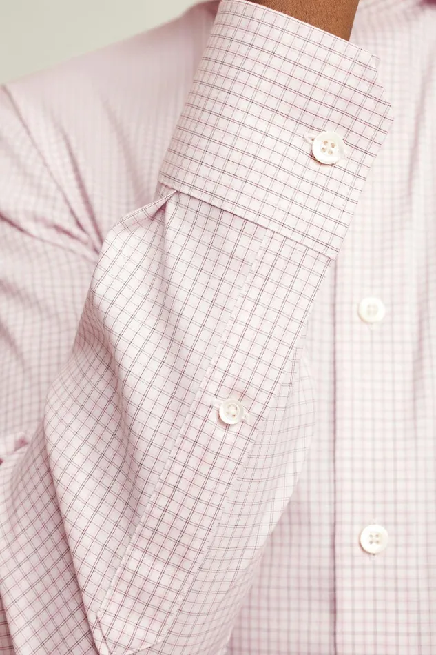 Men Business Casual Shirts Bonobos Jetsetter Stretch Dress Shirt Pink And White Plaid