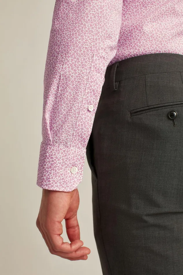 Men Business Casual Shirts Bonobos Jetsetter Stretch Dress Shirt Rose Stain Floral
