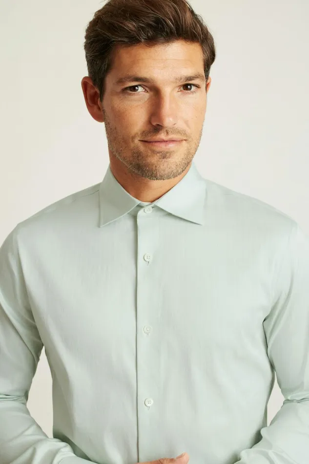 Men Business Casual Shirts Bonobos Jetsetter Stretch Dress Shirt Sage Green Herringbone