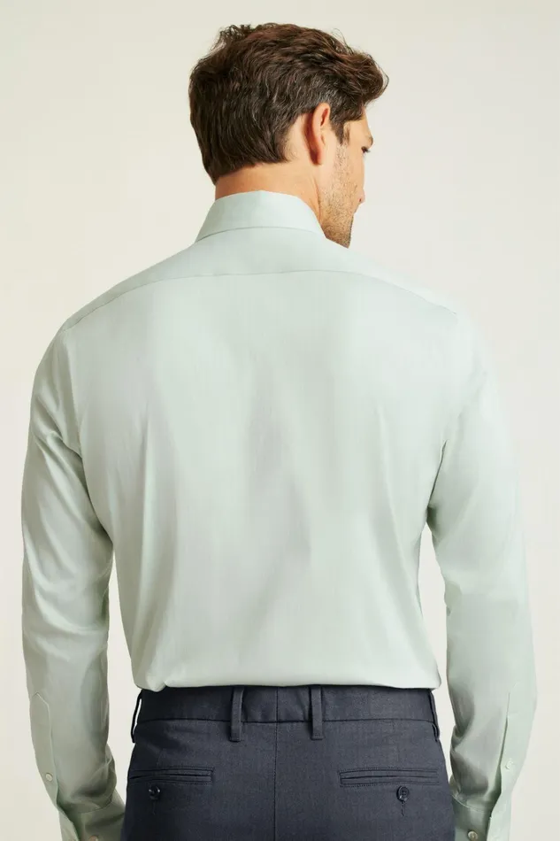 Men Business Casual Shirts Bonobos Jetsetter Stretch Dress Shirt Sage Green Herringbone