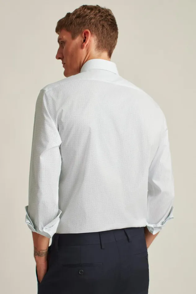 Men Business Casual Shirts Bonobos Jetsetter Stretch Dress Shirt Seabreeze Dot