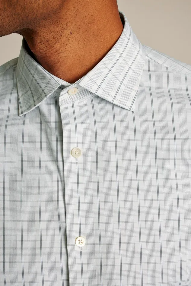 Men Business Casual Shirts Bonobos Jetsetter Stretch Dress Shirt Smoke Grey Plaid