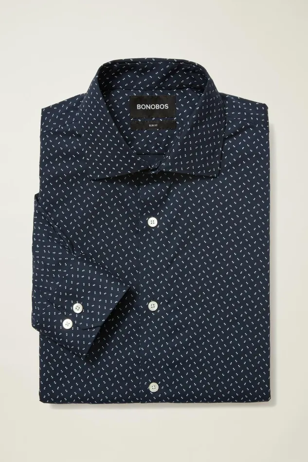 Men Business Casual Shirts Bonobos Jetsetter Stretch Dress Shirt Spun Sugar Floral