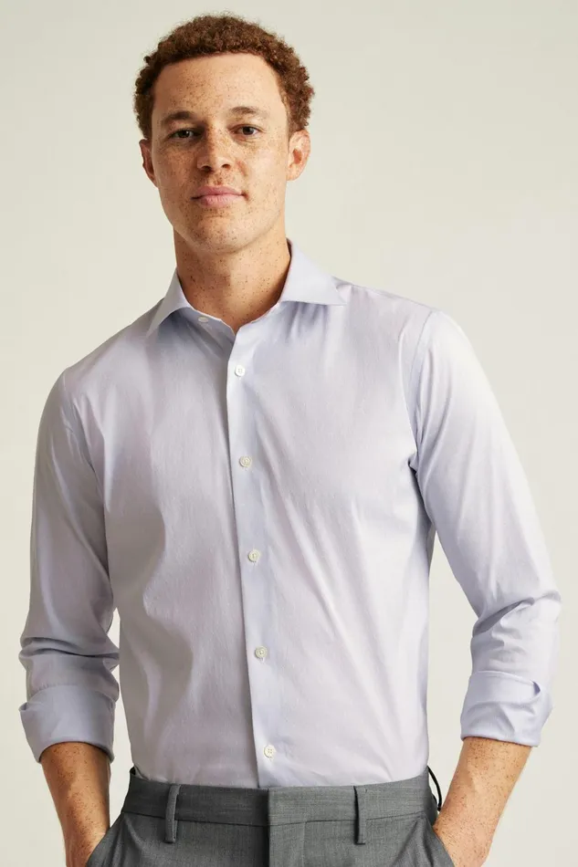 Men Business Casual Shirts Bonobos Jetsetter Stretch Dress Shirt Violet Micro Stripe