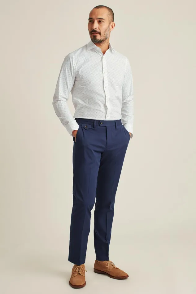 Men Business Casual Shirts Bonobos Jetsetter Stretch Dress Shirt White Navy Dot Men Business Casual Shirts Bonobos Jetsetter Stretch Dress Shirt White Navy Dot