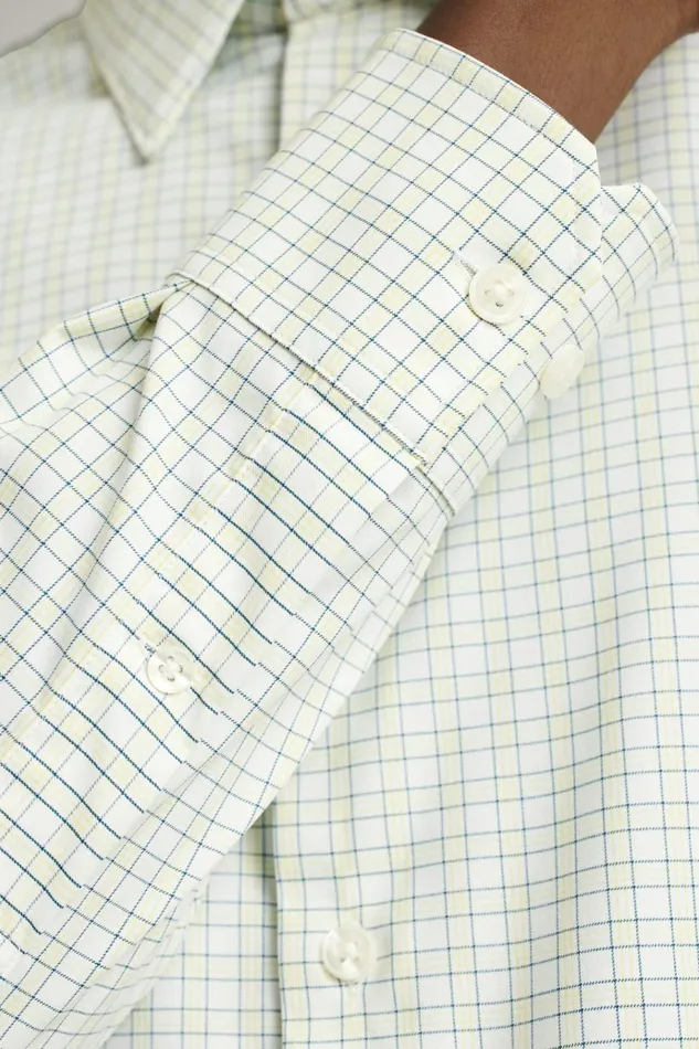 Men Business Casual Shirts Bonobos Tech Button Down Shirt Blue Daffodil Plaid