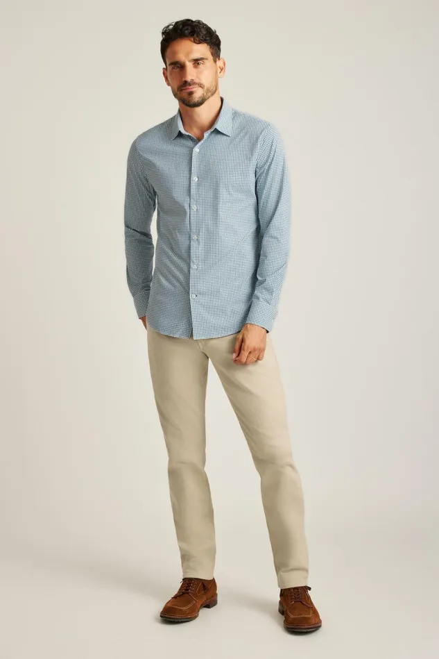 Men Business Casual Shirts Bonobos Tech Button Down Shirt Blue Hughes Check Men Business Casual Shirts Bonobos Tech Button Down Shirt Blue Hughes Check