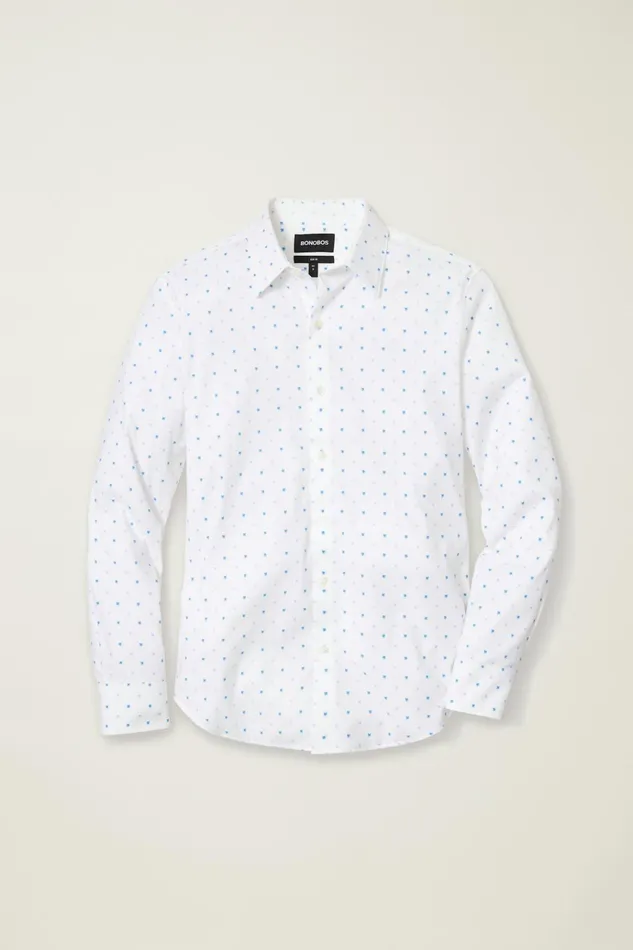 Men Business Casual Shirts Bonobos Tech Button Down Shirt Blue Lavender Friend Of A Frond