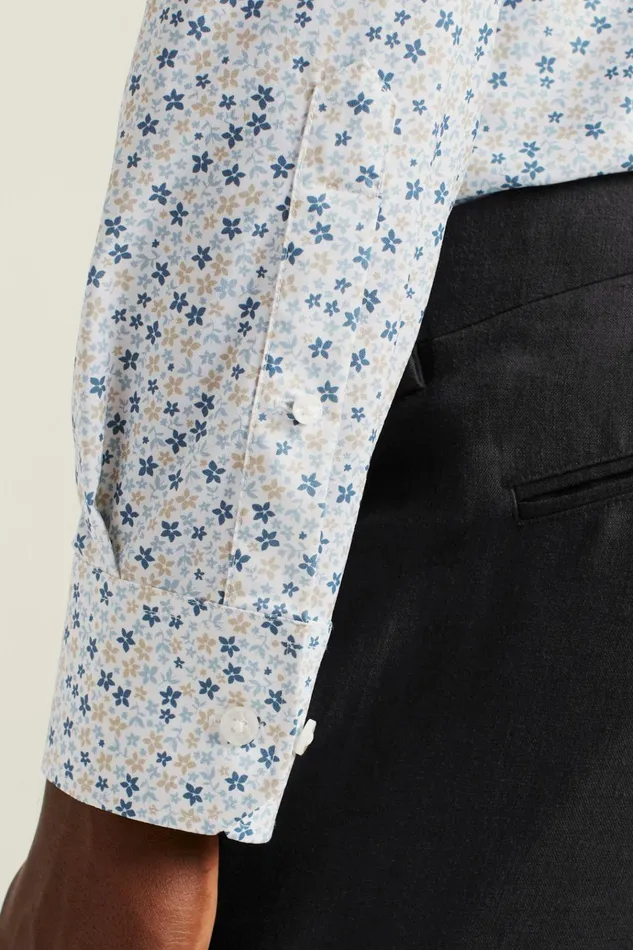 Men Business Casual Shirts Bonobos Tech Button Down Shirt Blue Tan Peyton Floral