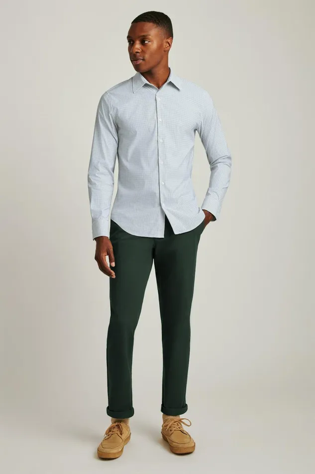 Men Business Casual Shirts Bonobos Tech Button Down Shirt Blue White Grid Check Men Business Casual Shirts Bonobos Tech Button Down Shirt Blue White Grid Check