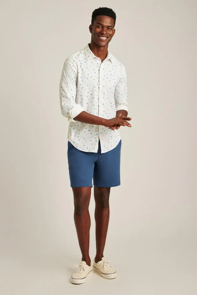 Men Business Casual Shirts Bonobos Tech Button Down Shirt Cornflower Blue Rose Floral Men Business Casual Shirts Bonobos Tech Button Down Shirt Cornflower Blue Rose Floral