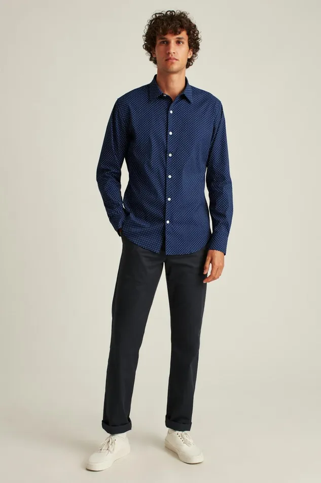 Men Business Casual Shirts Bonobos Tech Button Down Shirt Deep Blue Bay Dot Men Business Casual Shirts Bonobos Tech Button Down Shirt Deep Blue Bay Dot