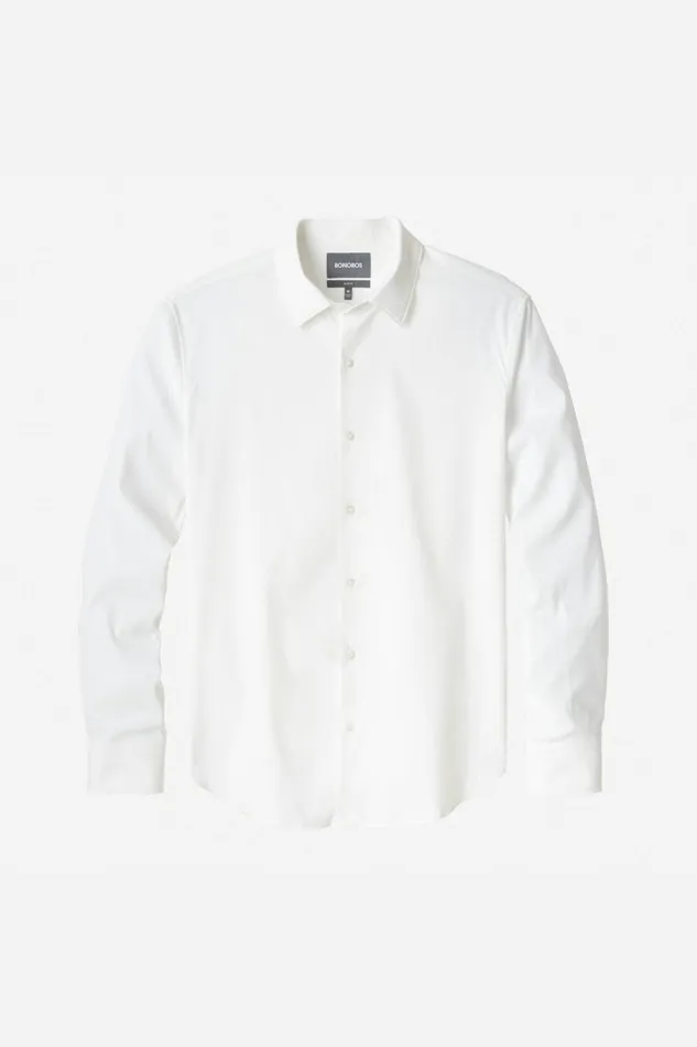 Men Business Casual Shirts Bonobos Tech Button Down Shirt Extended Sizes White