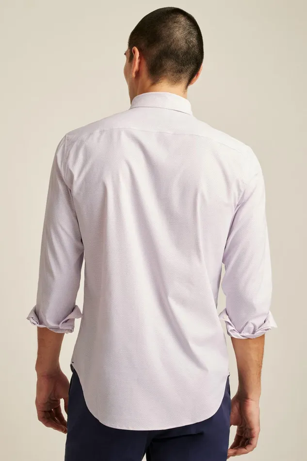 Men Business Casual Shirts Bonobos Tech Button Down Shirt Lilac Astor Geo