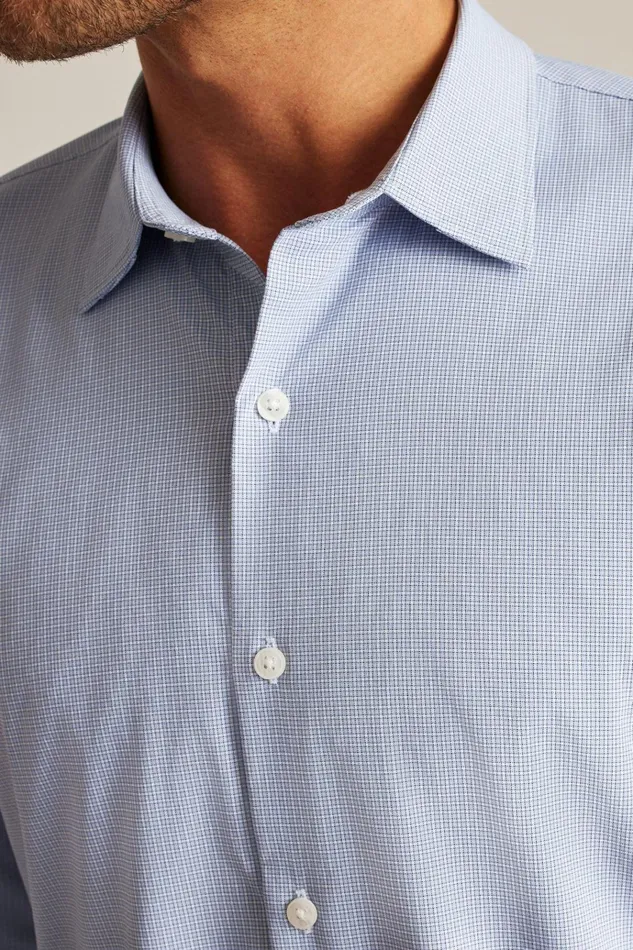 Men Business Casual Shirts Bonobos Tech Button Down Shirt Lilac Lombard Plaid