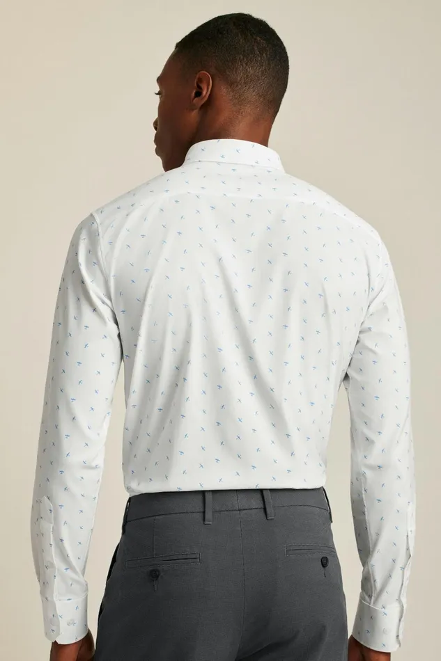 Men Business Casual Shirts Bonobos Tech Button Down Shirt Little Blue Biplanes