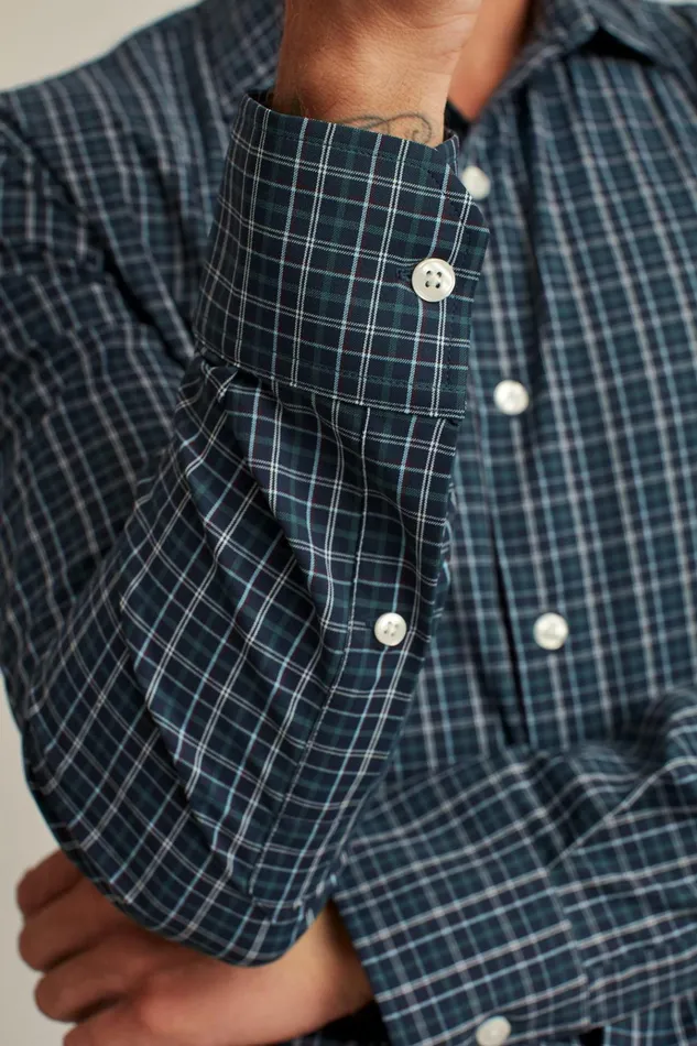 Men Business Casual Shirts Bonobos Tech Button Down Shirt Navy Budd Lake Plaid