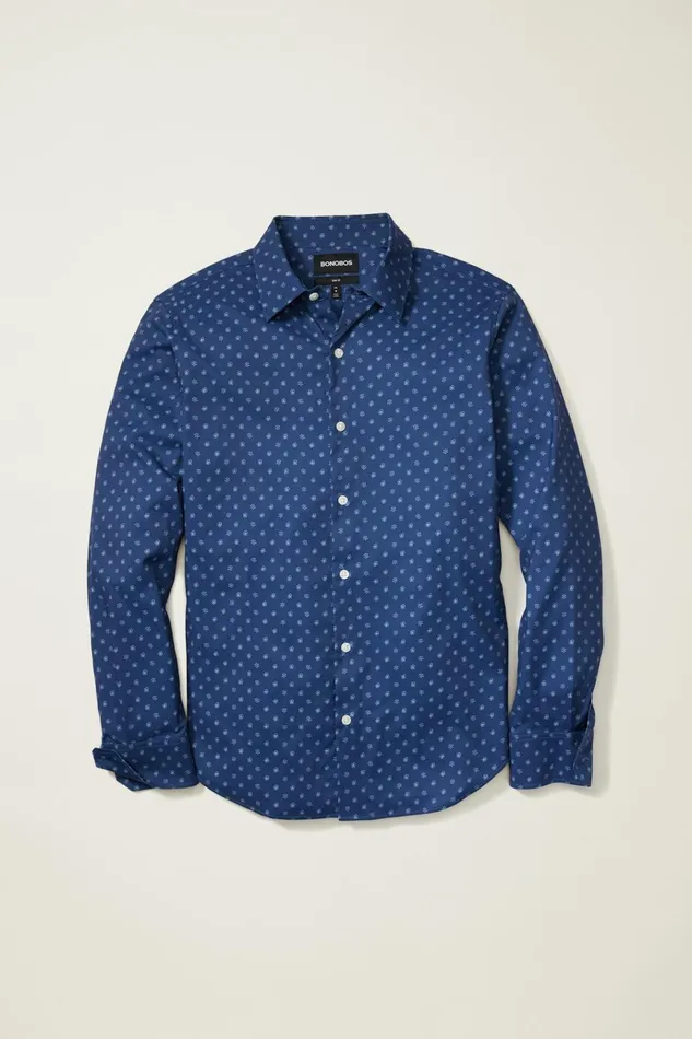 Men Business Casual Shirts Bonobos Tech Button Down Shirt Navy Matson Floral