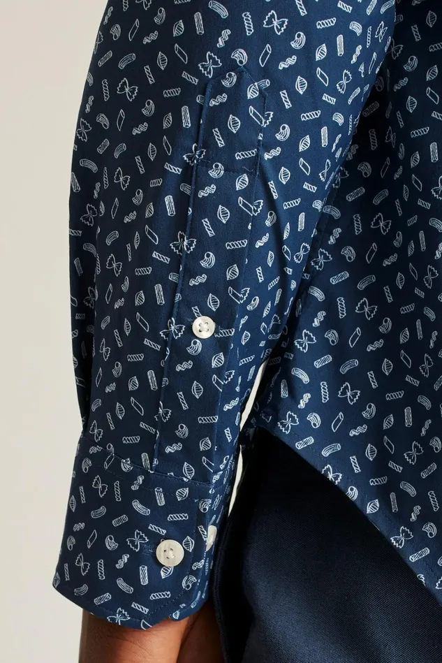 Men Business Casual Shirts Bonobos Tech Button Down Shirt Navy Pasta Party