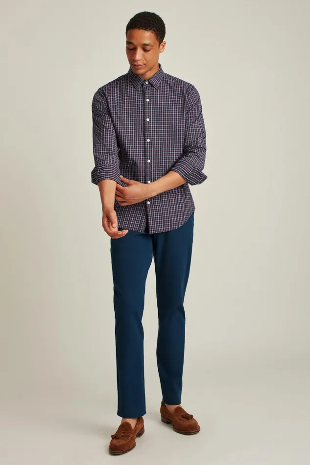 Men Business Casual Shirts Bonobos Tech Button Down Shirt Navy Rose Tattersall Men Business Casual Shirts Bonobos Tech Button Down Shirt Navy Rose Tattersall
