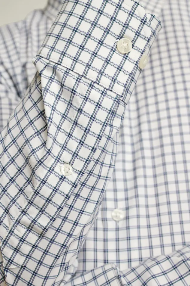 Men Business Casual Shirts Bonobos Tech Button Down Shirt Navy White Plaid
