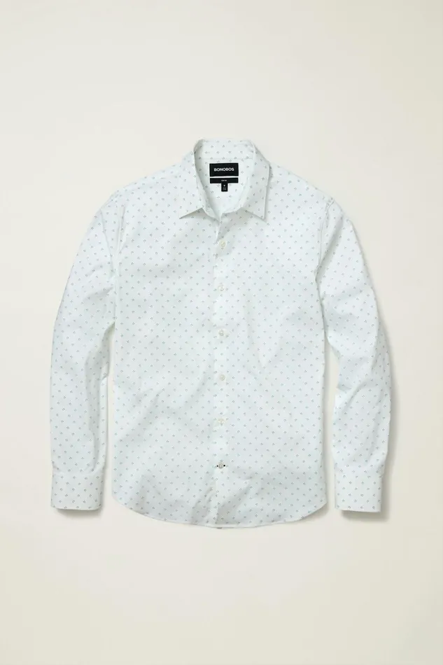 Men Business Casual Shirts Bonobos Tech Button Down Shirt Oasis Leaves
