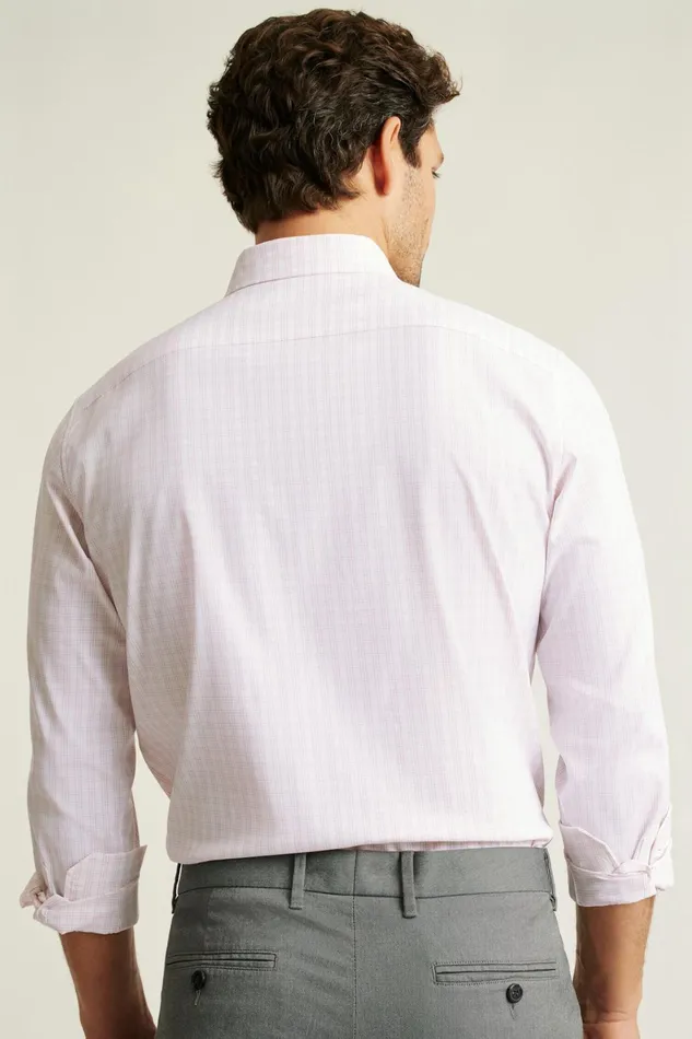 Men Business Casual Shirts Bonobos Tech Button Down Shirt Pink Bayard Plaid