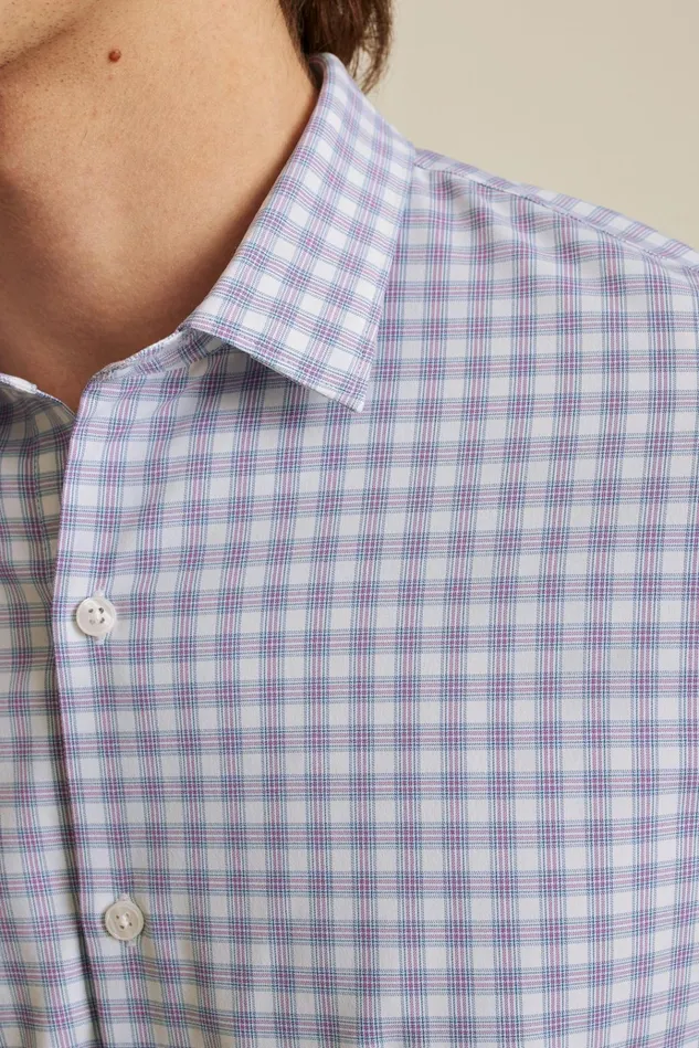 Men Business Casual Shirts Bonobos Tech Button Down Shirt Strawberry Plaid