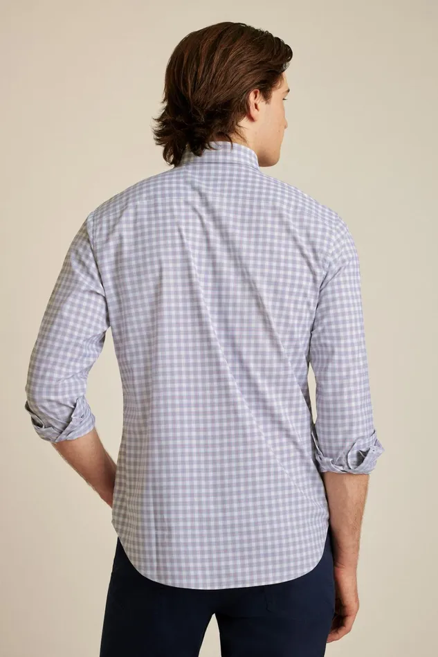 Men Business Casual Shirts Bonobos Tech Button Down Shirt Strawberry Plaid