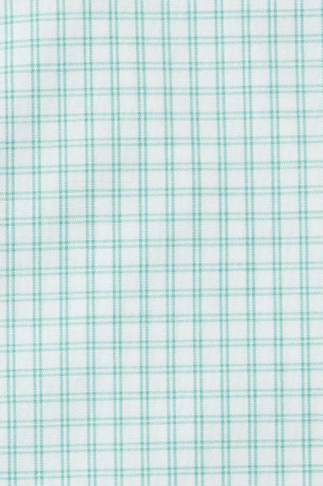 Men Business Casual Shirts Bonobos The Desk To Dinner Shirt Aqua Mini Windowpane
