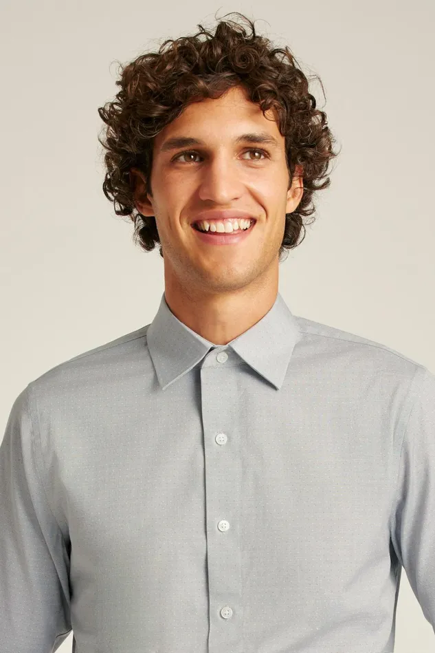 Men Business Casual Shirts Bonobos The Desk To Dinner Shirt Grey Multi Dot