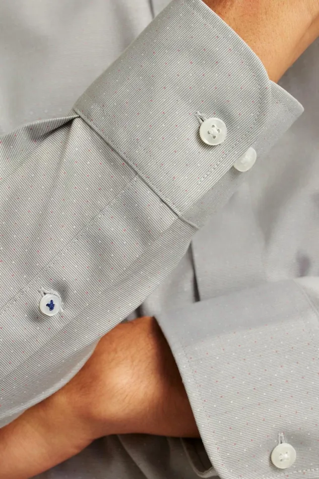 Men Business Casual Shirts Bonobos The Desk To Dinner Shirt Grey Multi Dot