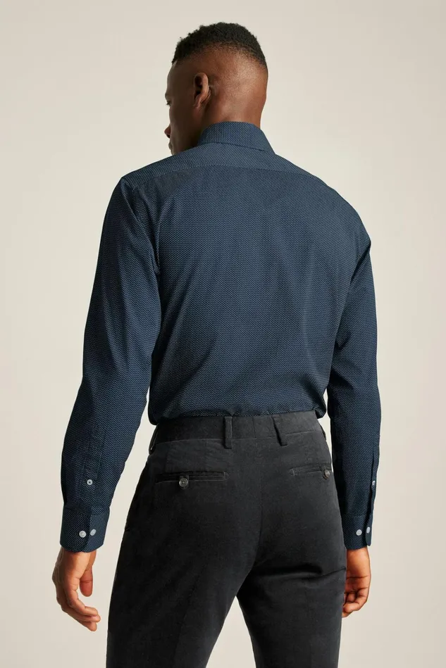 Men Business Casual Shirts Bonobos The Desk To Dinner Shirt Navy Geo