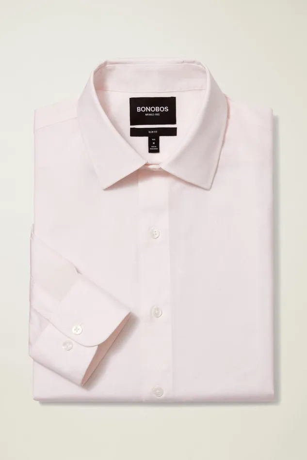 Men Business Casual Shirts Bonobos The Desk To Dinner Shirt Pink Waves Geo