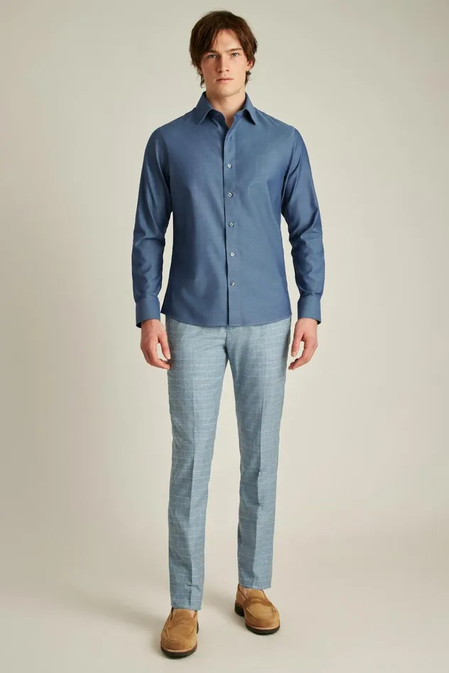 Men Business Casual Shirts Bonobos The Desk To Dinner Shirt Solid Light Navy Men Business Casual Shirts Bonobos The Desk To Dinner Shirt Solid Light Navy