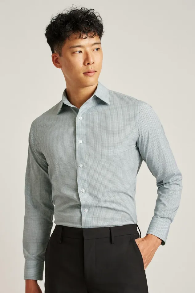 Men Business Casual Shirts Bonobos The Desk To Dinner Shirt Spun Sugar Check