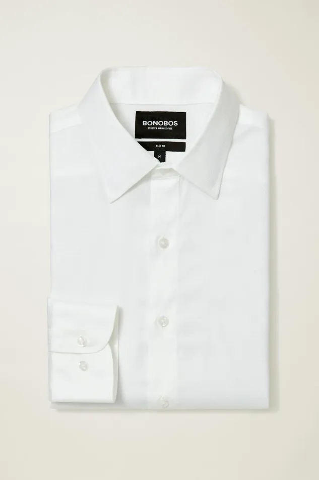 Men Business Casual Shirts Bonobos The Desk To Dinner Shirt White Texture