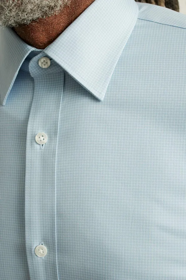 Men Business Casual Shirts Bonobos Weekday Warrior Dress Shirt Faded Blue Plaid