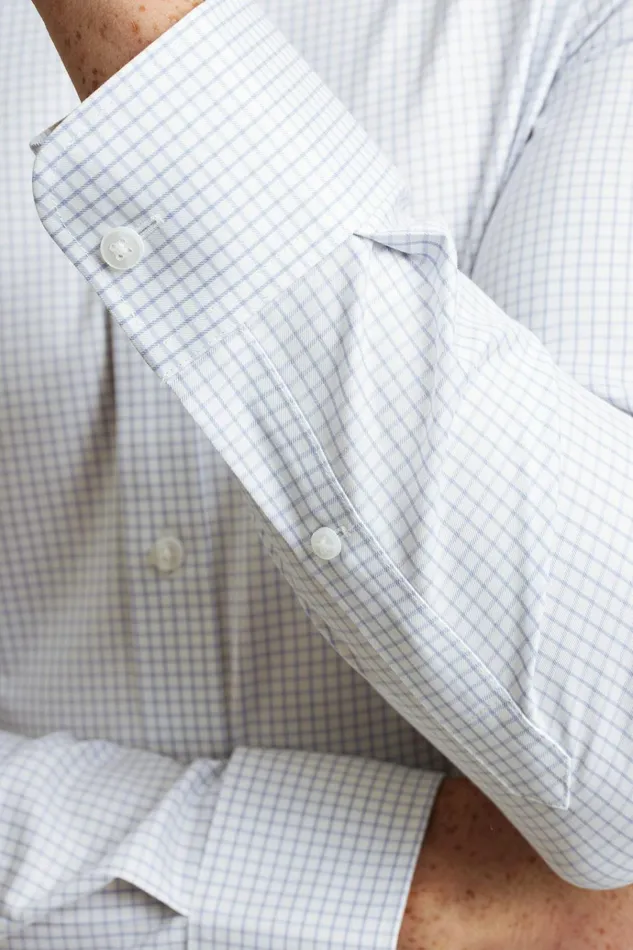 Men Business Casual Shirts Bonobos Weekday Warrior Dress Shirt Violet Check