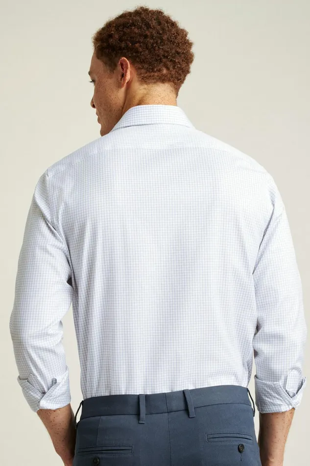 Men Business Casual Shirts Bonobos Weekday Warrior Dress Shirt Violet Check