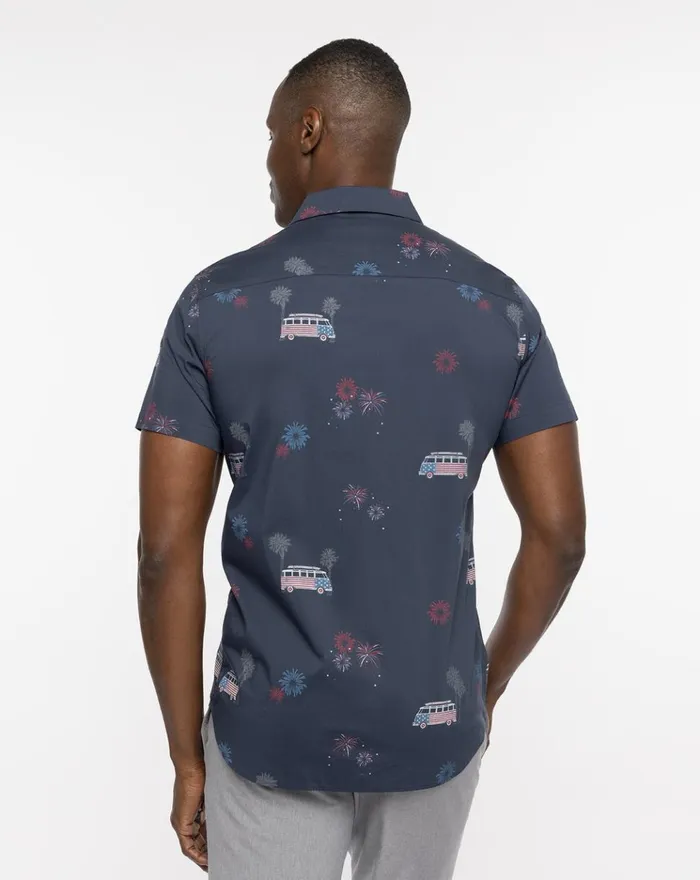 Men ButtonUps TravisMathew WHAT GOES UP BUTTONUP Blue Nights