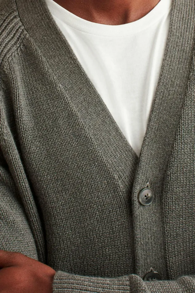 Men Cardigan Sweaters Bonobos Cotton Cardigan Asphalt