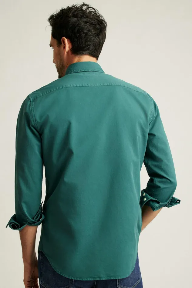Men Casual Shirts Bonobos Everyday Bedford Shirt Jasper Green