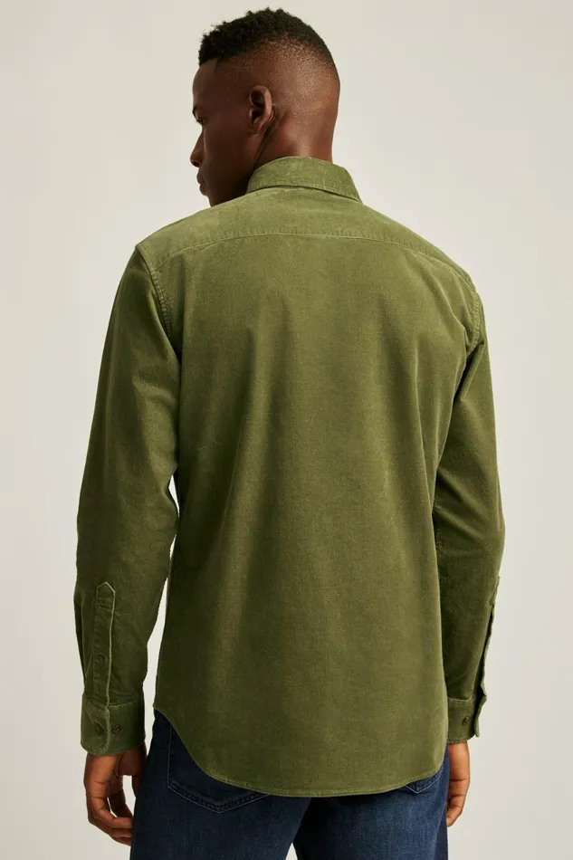 Men Casual Shirts Bonobos Everyday Corduroy Shirt Fall Moss