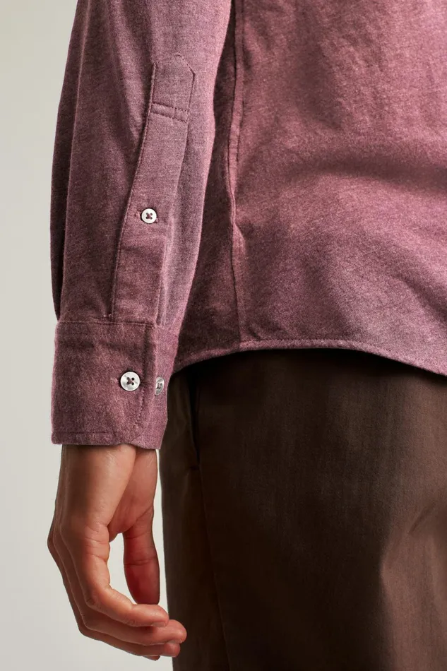 Men Casual Shirts Bonobos Jersey Everyday Shirt Heather Burgundy