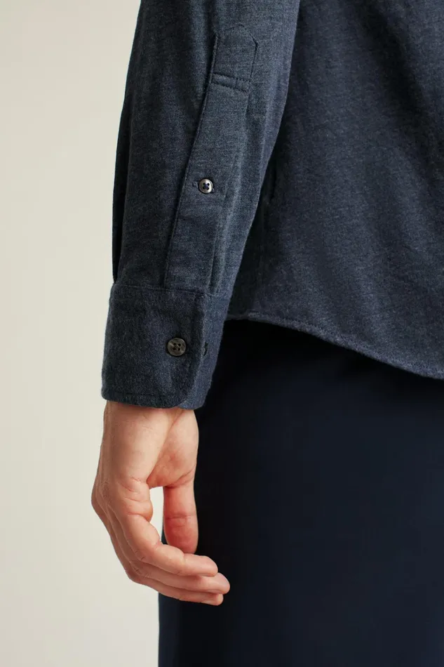 Men Casual Shirts Bonobos Jersey Everyday Shirt Heather Navy