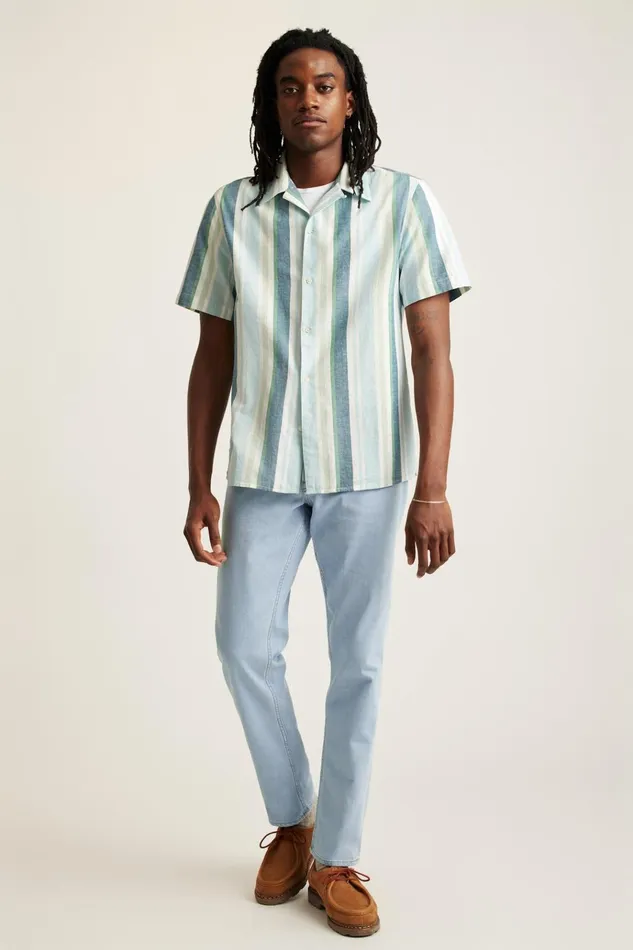 Men Casual Shirts Bonobos Limited Edition Riviera Cabana Shirt Blue Tortuga Stripe Men Casual Shirts Bonobos Limited Edition Riviera Cabana Shirt Blue Tortuga Stripe