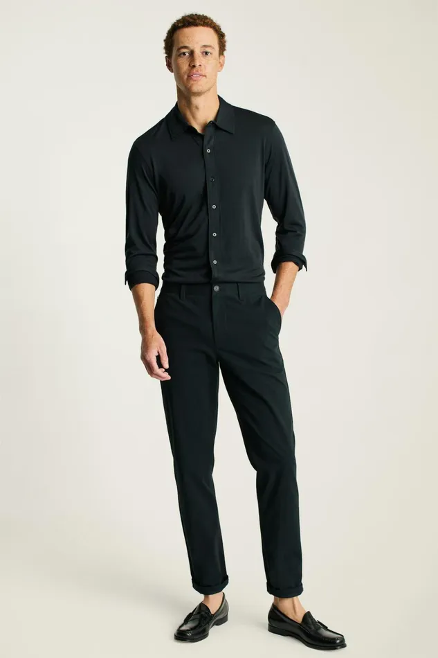 Men Casual Shirts Bonobos Performance Merino Shirt Jet Black