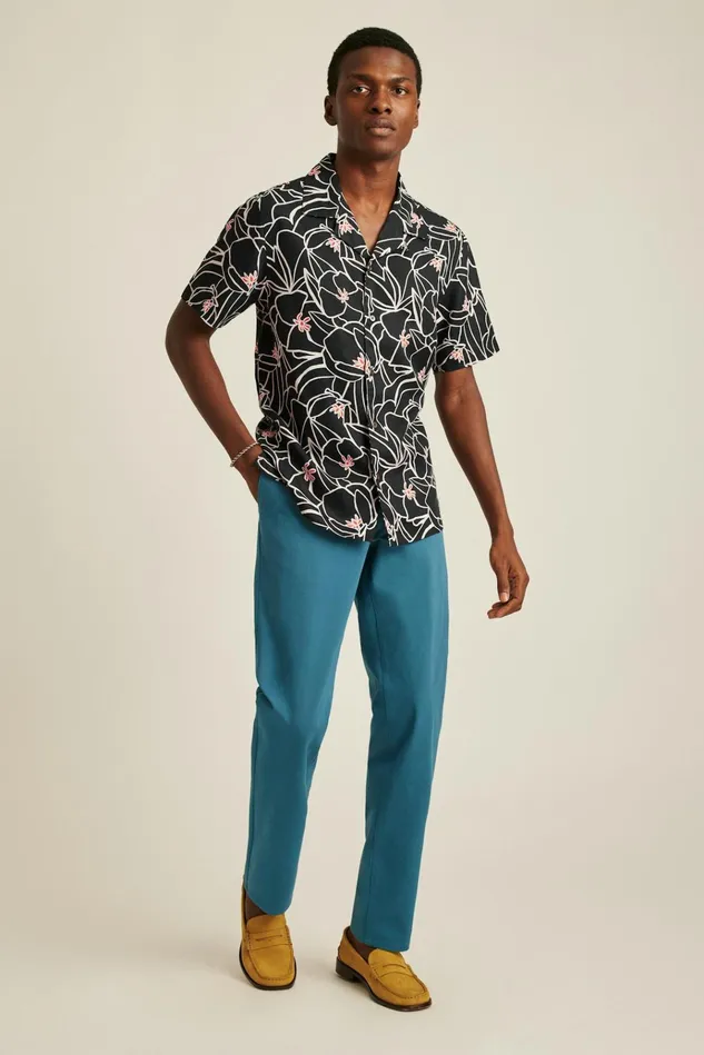 Men Casual Shirts Bonobos Riviera Cabana Shirt Exploded Floral