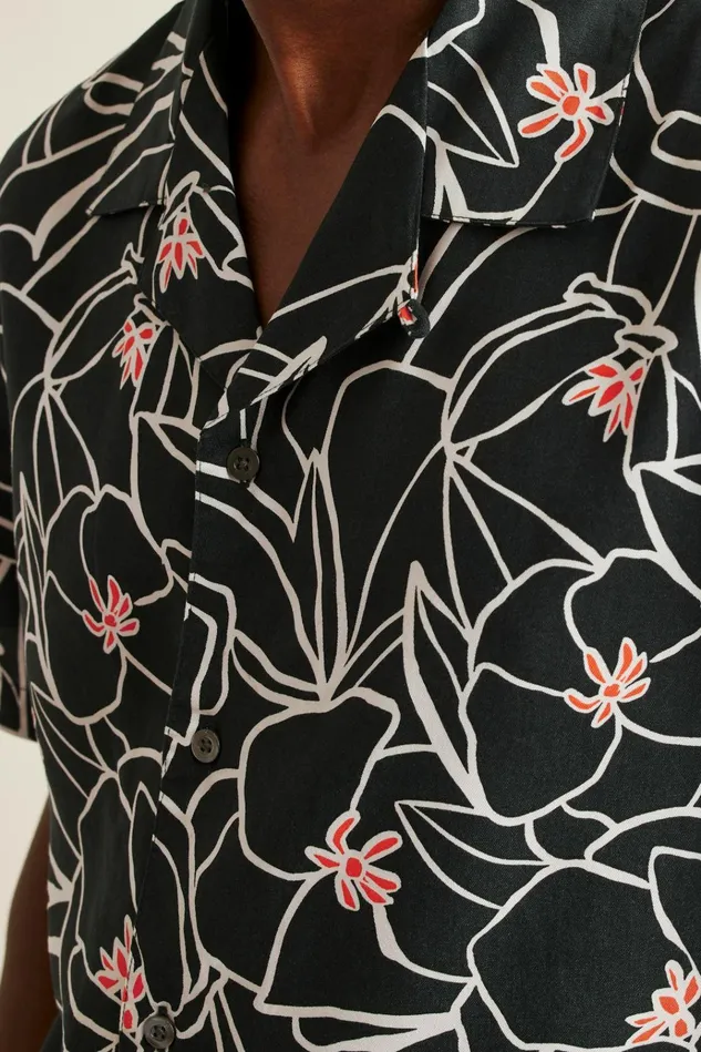 Men Casual Shirts Bonobos Riviera Cabana Shirt Exploded Floral